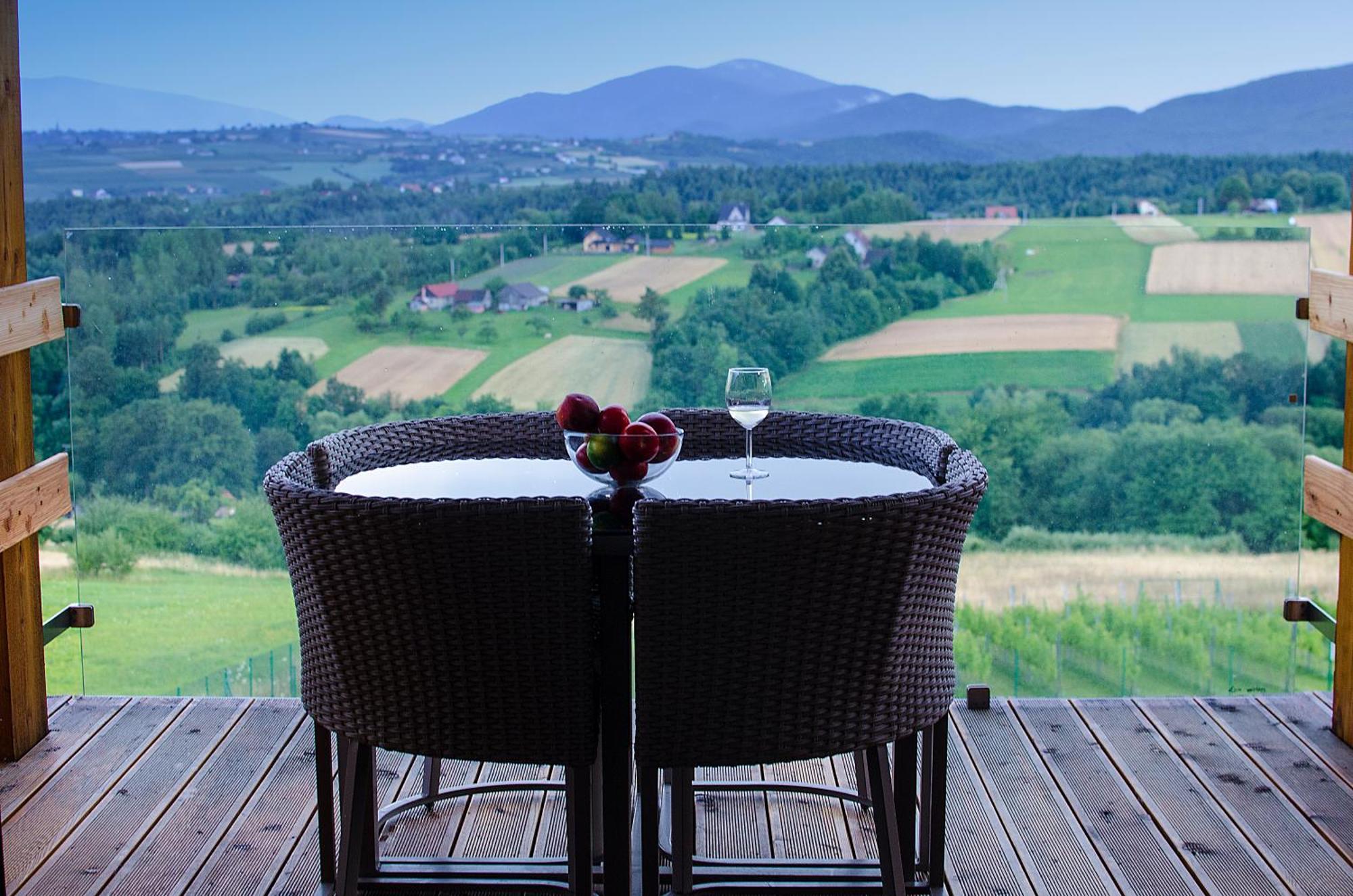 Fantastic View Vineyard Beskid Mountains Gruszow  Szoba fotó